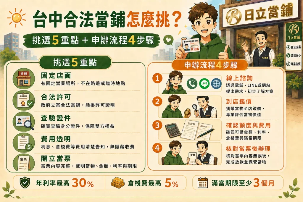 合法當舖挑選