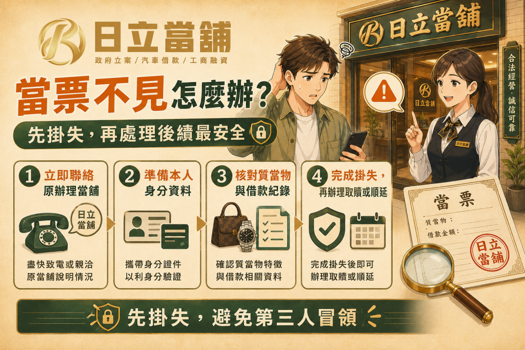 當票遺失處理流程