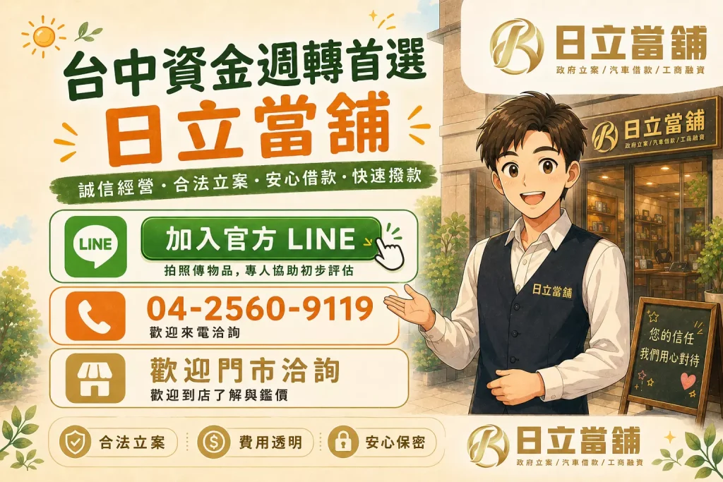 日立當舖 聯絡資訊