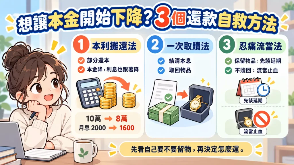想讓本金開始下降，3個還款自救方法