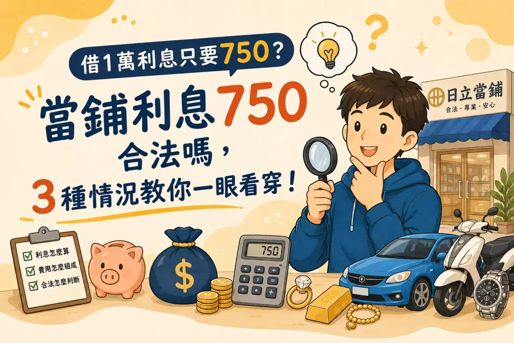 當鋪利息750合法嗎