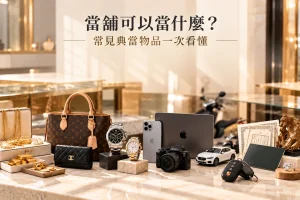 第一次去當舖常見典當物品